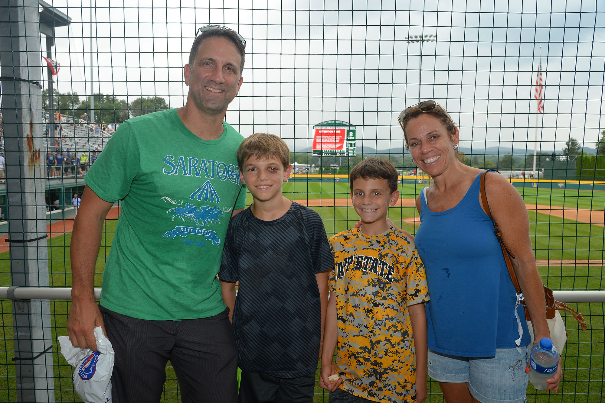 family picture volunteer stadium