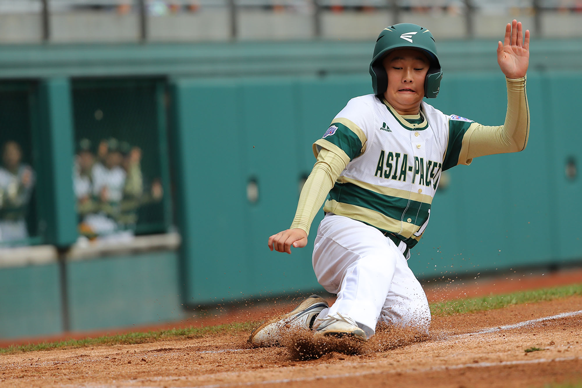 AP runner sliding to home