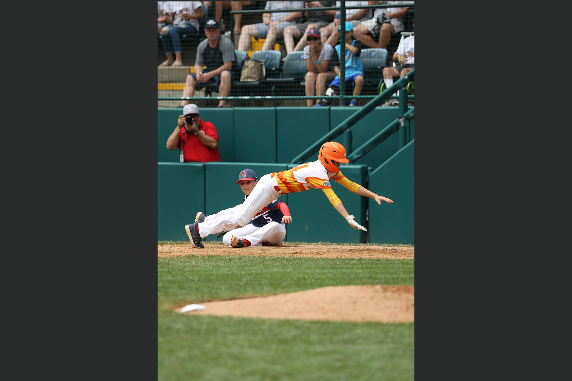 southwest player sliding into base