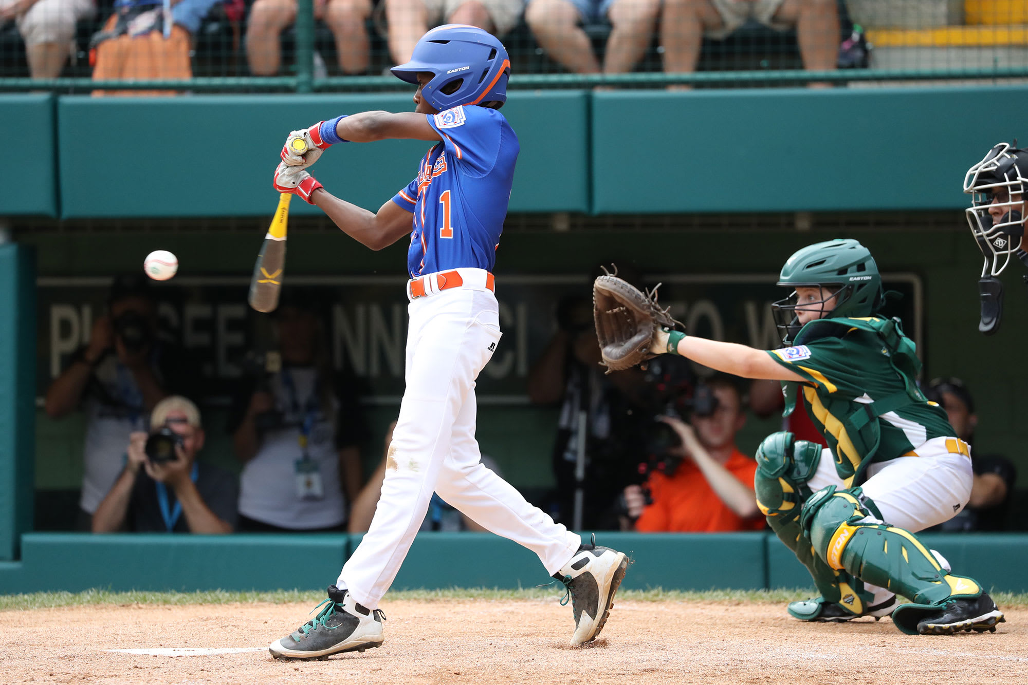 great lakes player hitting ball