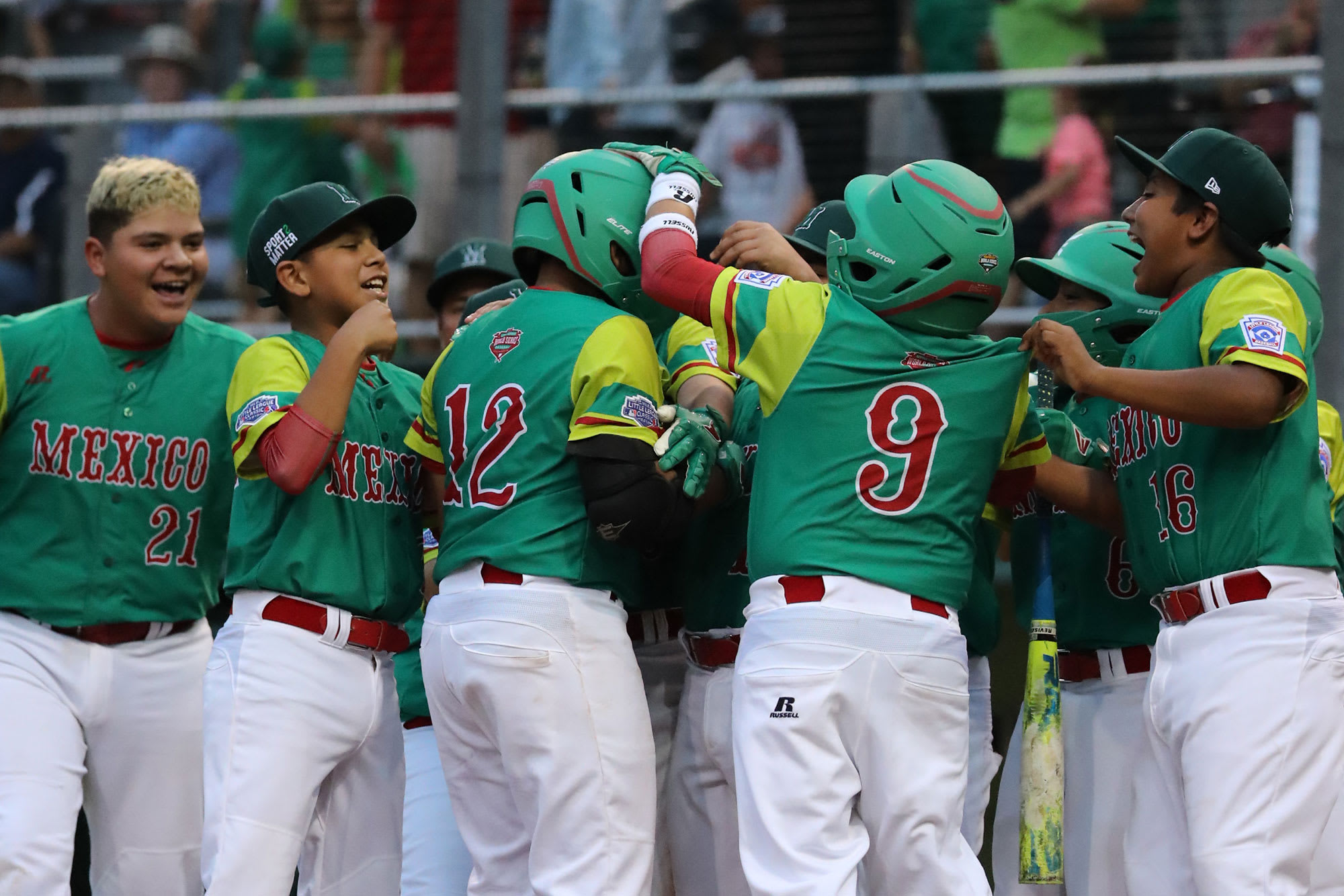 mexico team celebrating