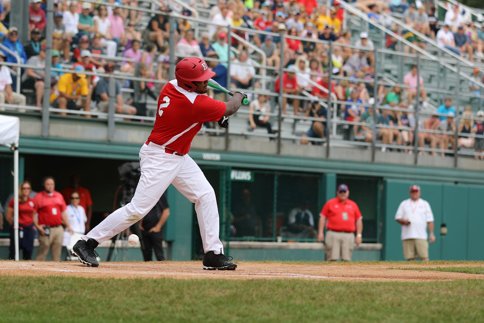 challenger game - player swinging bat