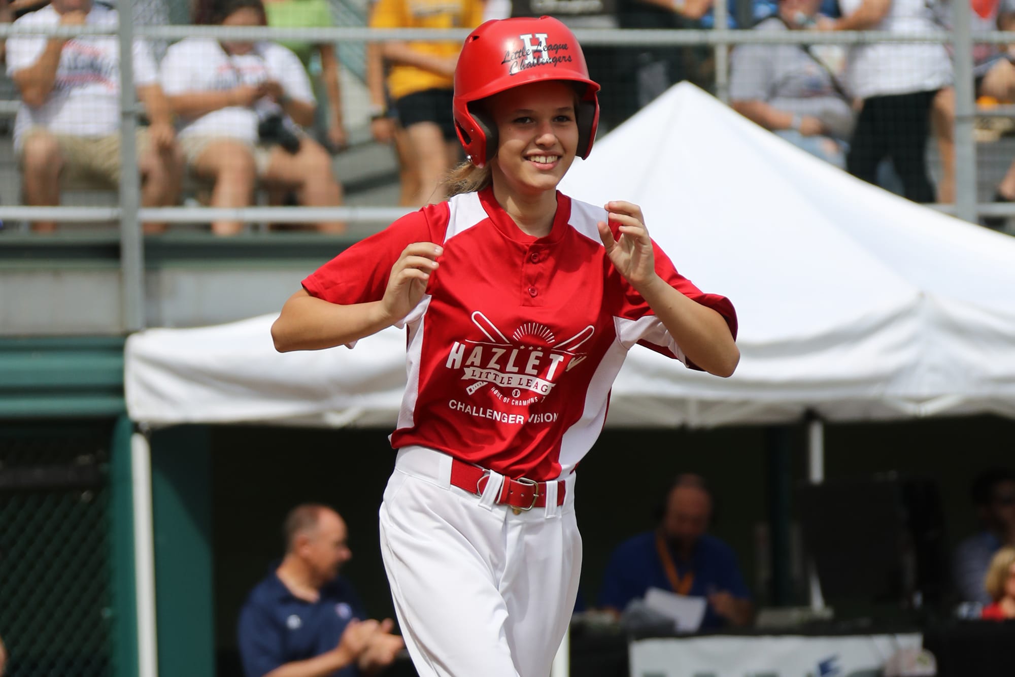 challenger game - player happy running