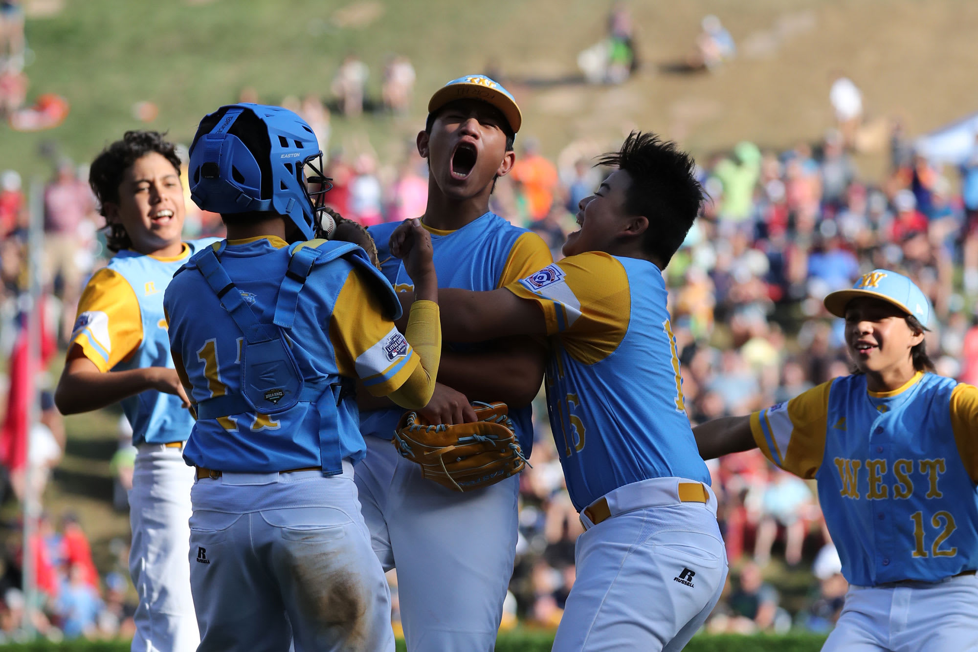 west players celebrating