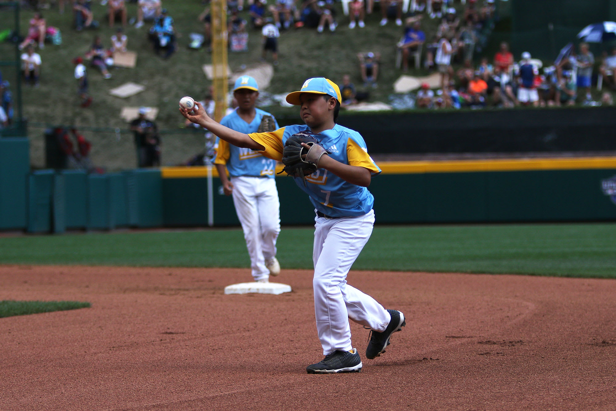 west player throwing ball