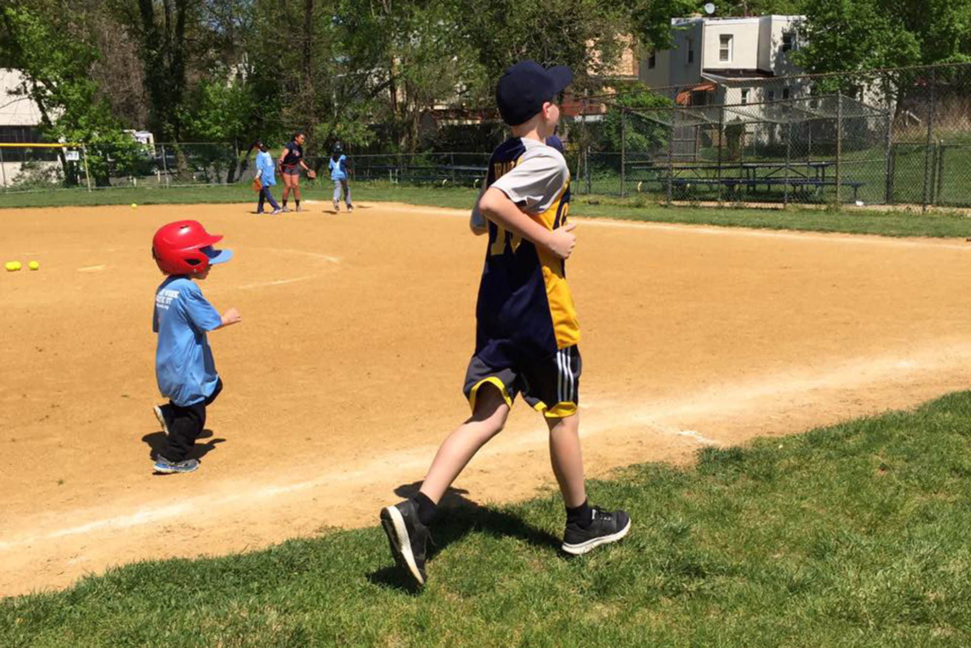 Cheltenham (Pa.) Little League players running