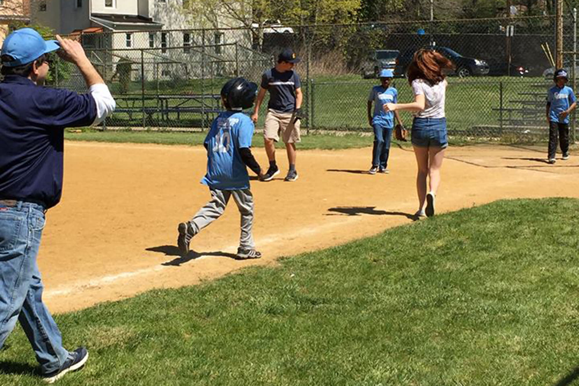 Cheltenham (Pa.) Little League player running home