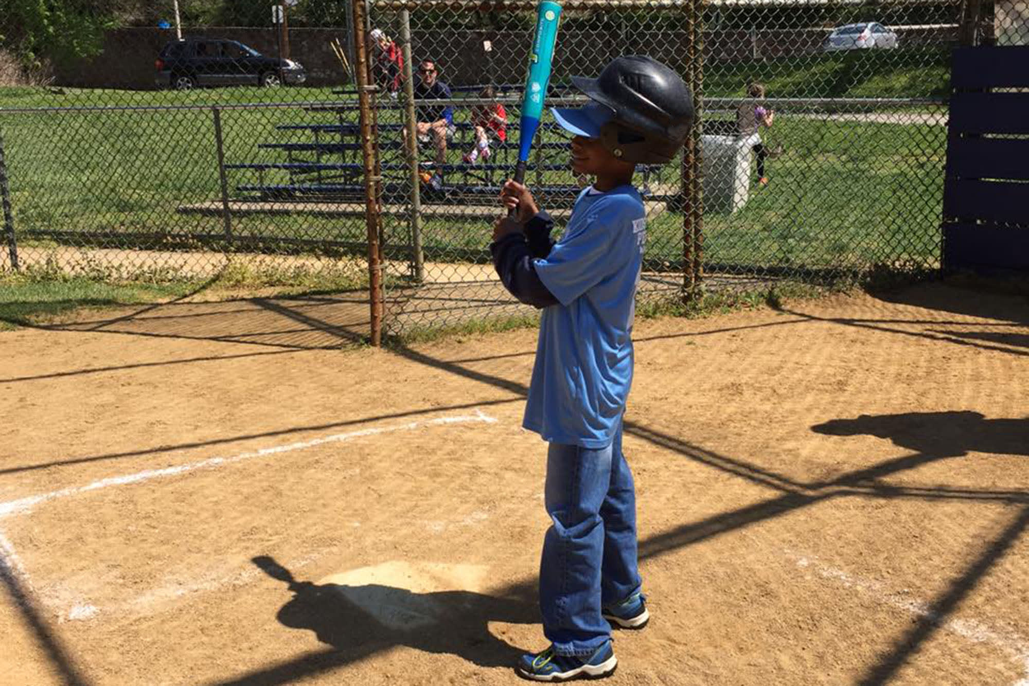 Cheltenham (Pa.) Little League player ready to bat