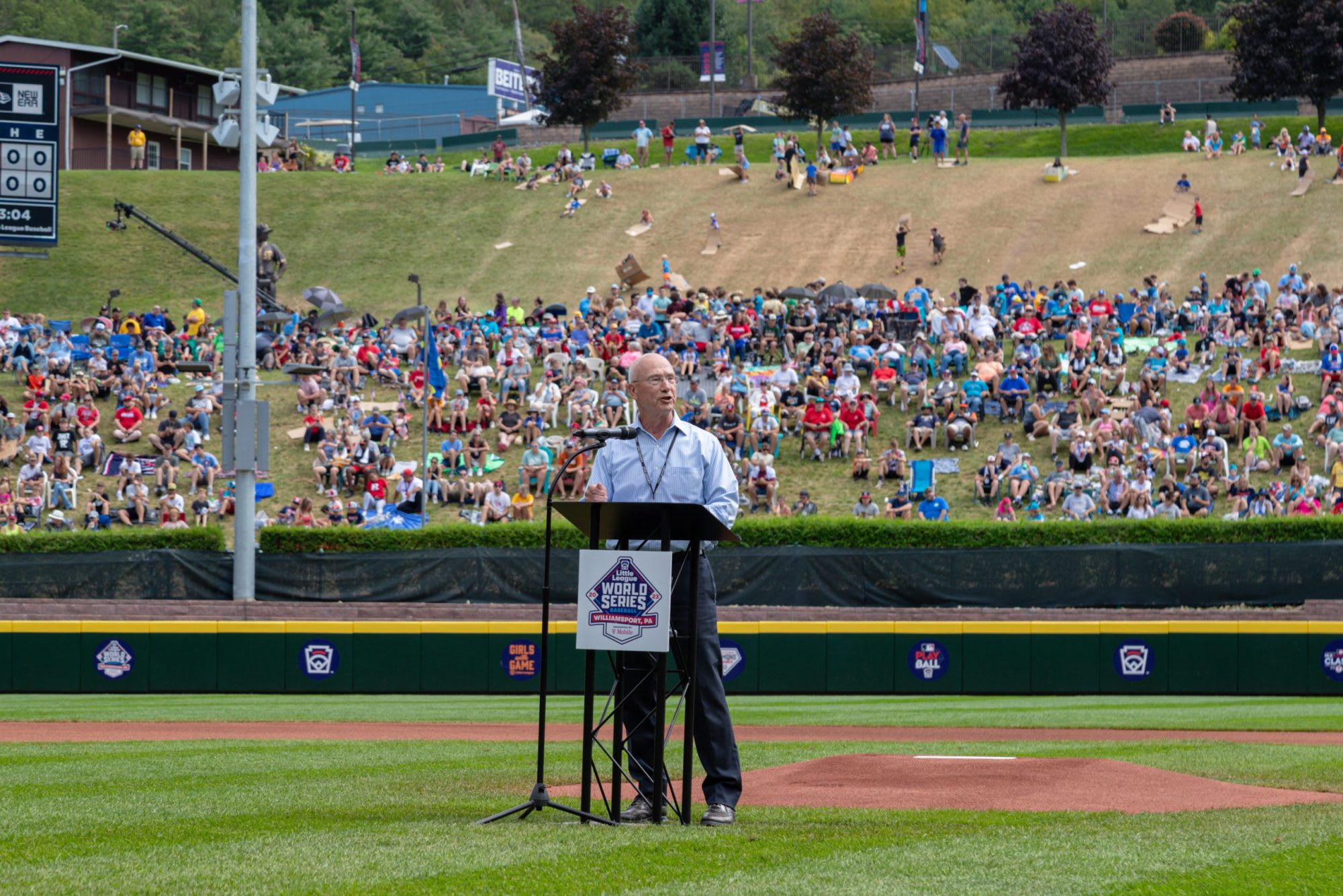 Steve Johnson at the 2023 LLBWS