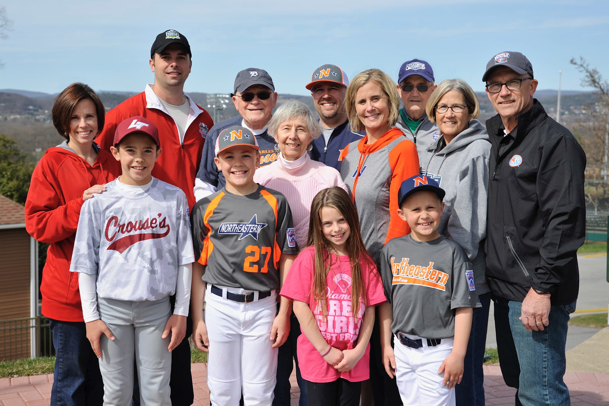 Steve Johnson with his family