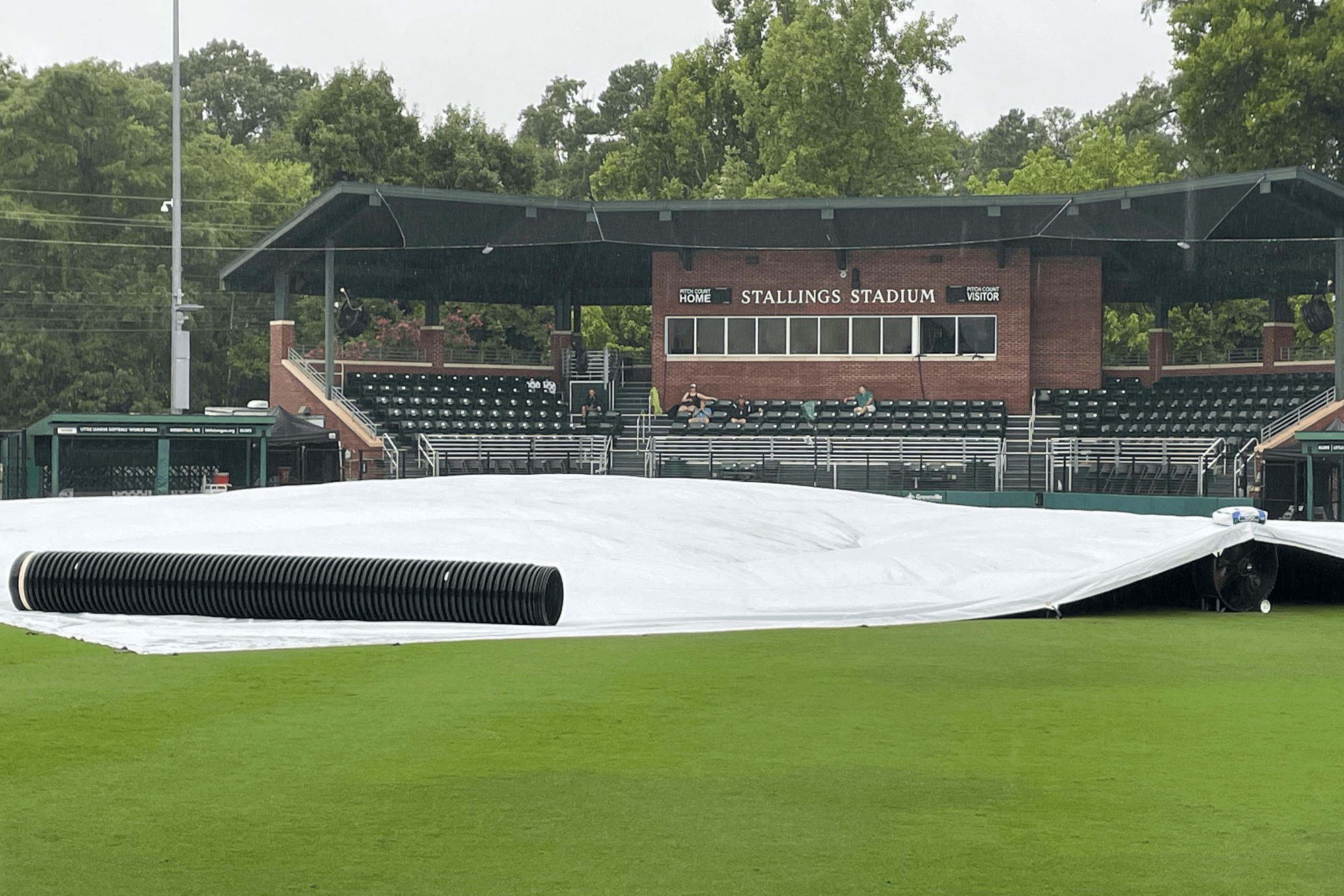 stalling stadium tarp