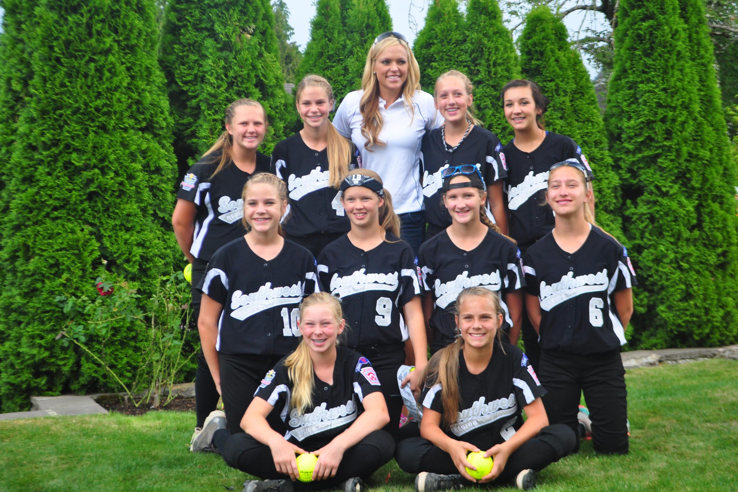 Raelin Chaffin 2014 LLSWS with Jennie Finch