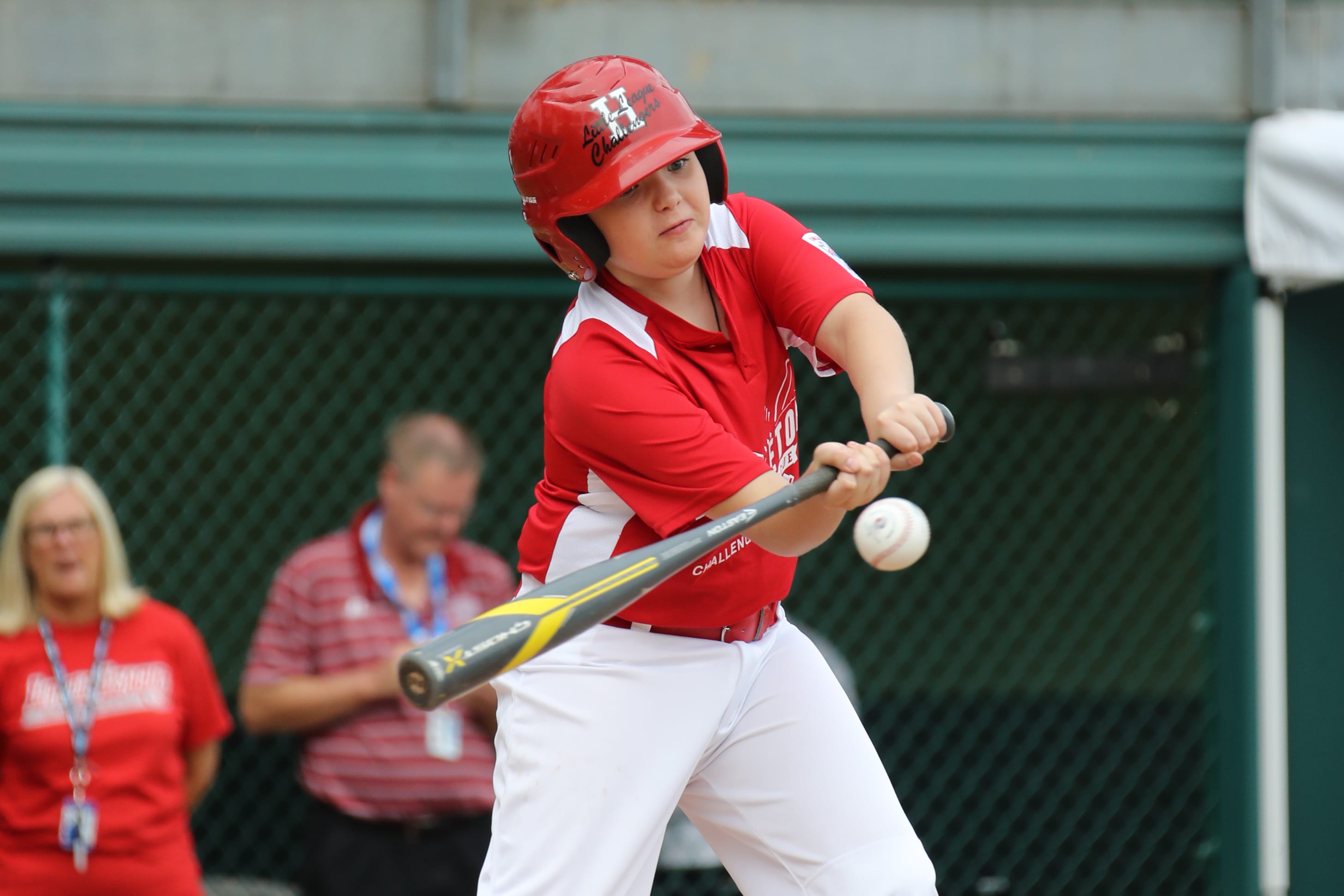 challenger game - batter hitting ball