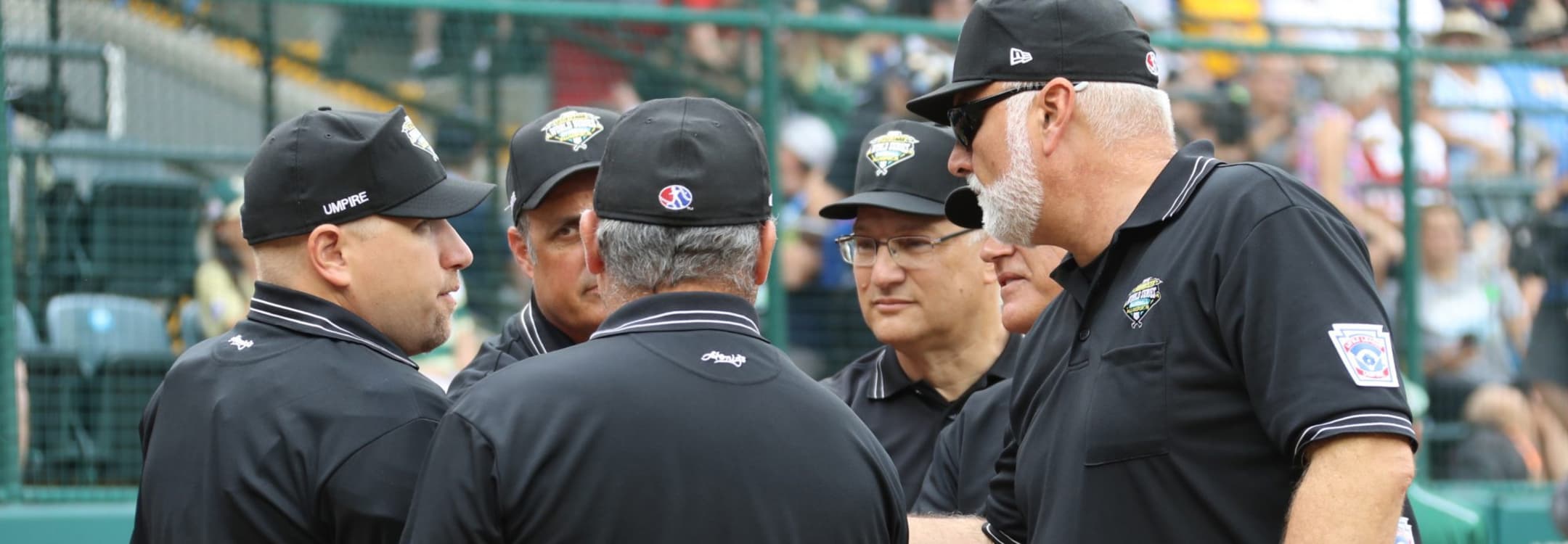 2018 LLBWS Umpires Gathered at Home Plate