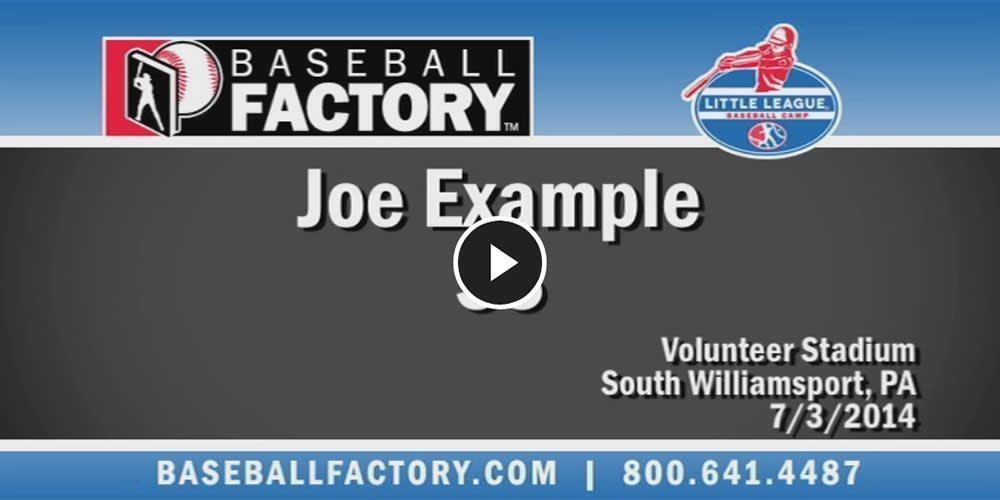 Baseball Factory Video Example