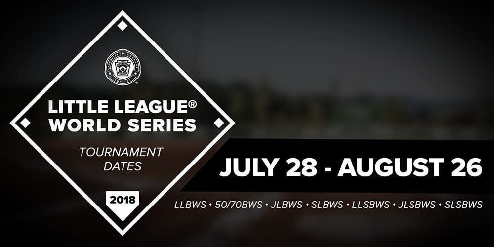 2018 llws dates banner