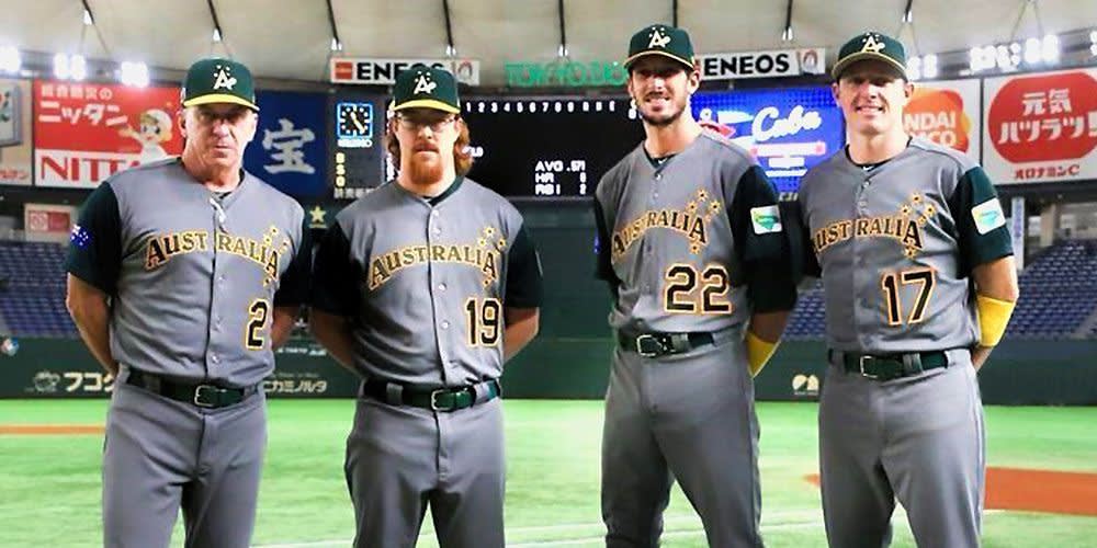 Team Australia on X: This is definitely new favourite baseball jersey.  @WBCBaseball  Photo: SMP Images   / X