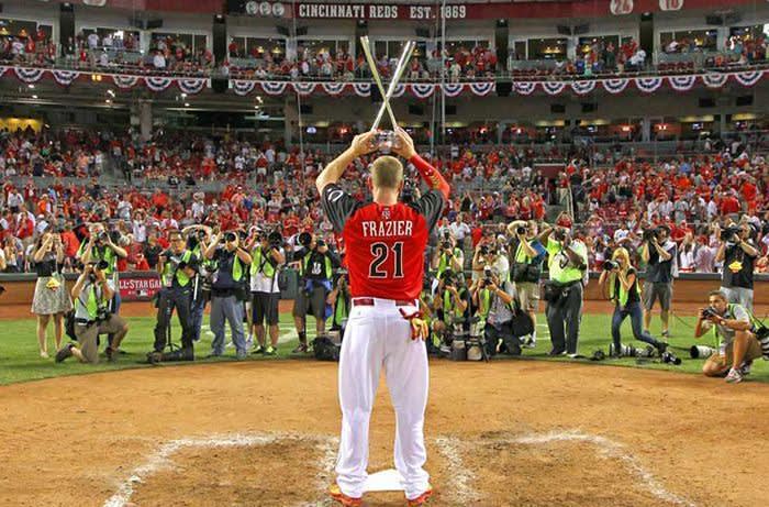 Reds' Todd Frazier wins All-Star Derby in home park