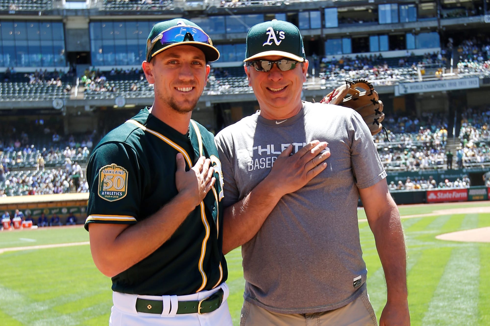 Stephen Piscotty with Father, Mike