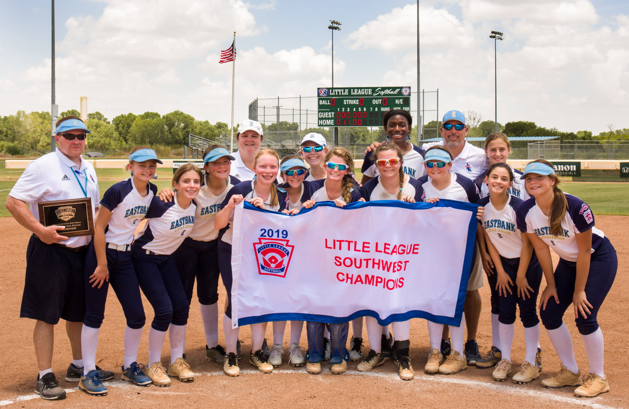 LLWS Softball River Ridge Louisiana plays Salisbury N Carolina at 9