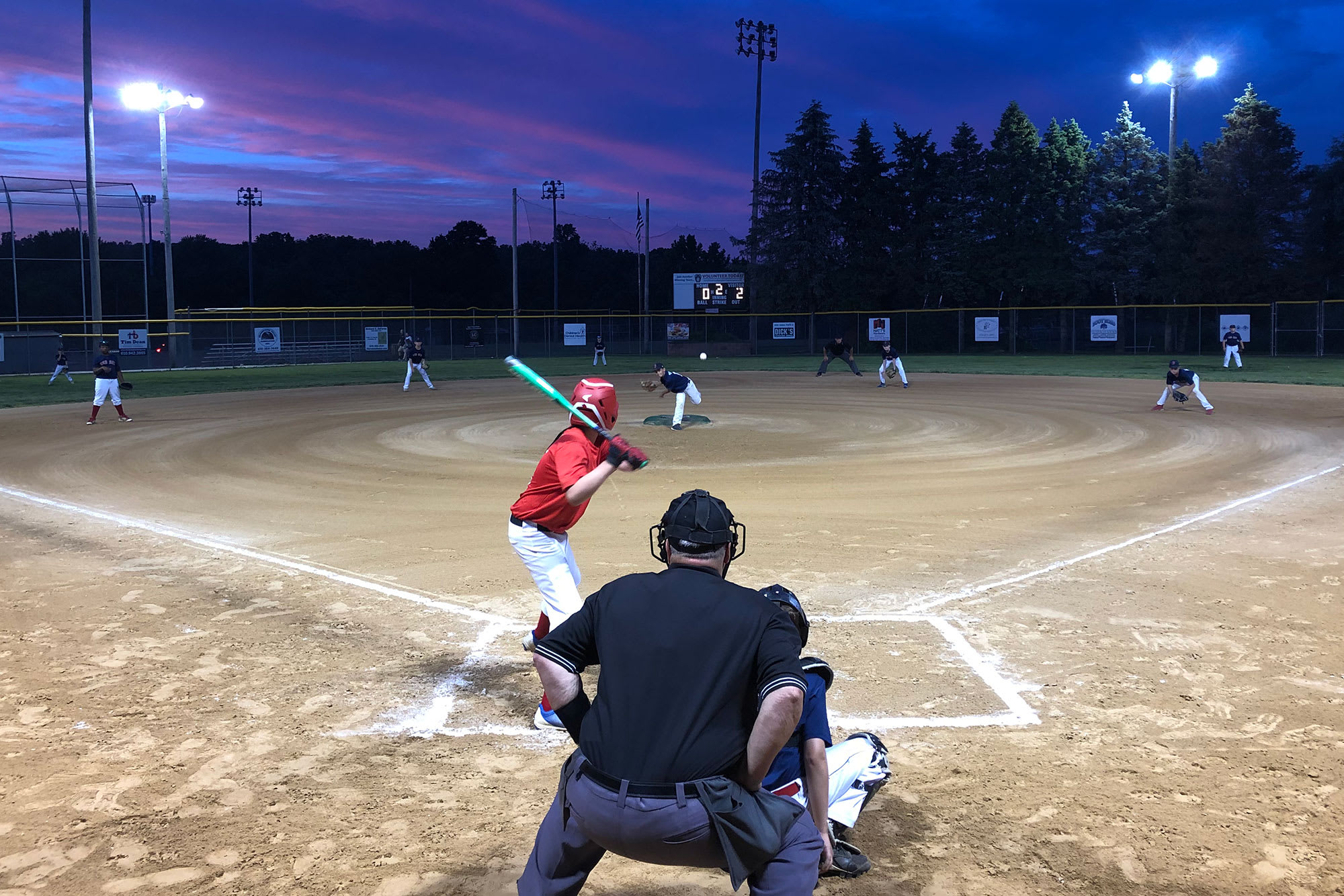 baseball players on a field