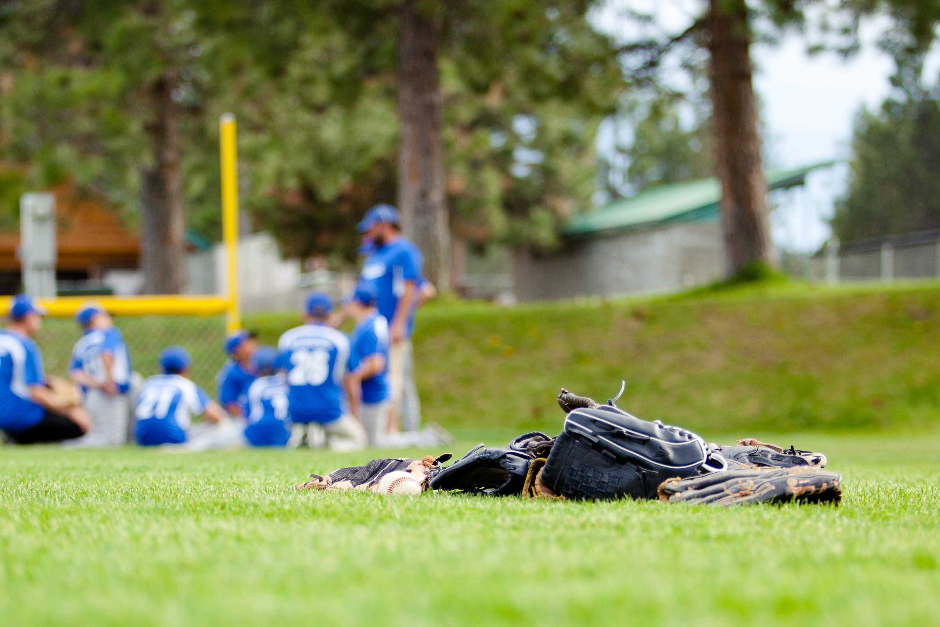 stock photo of team with gloves 