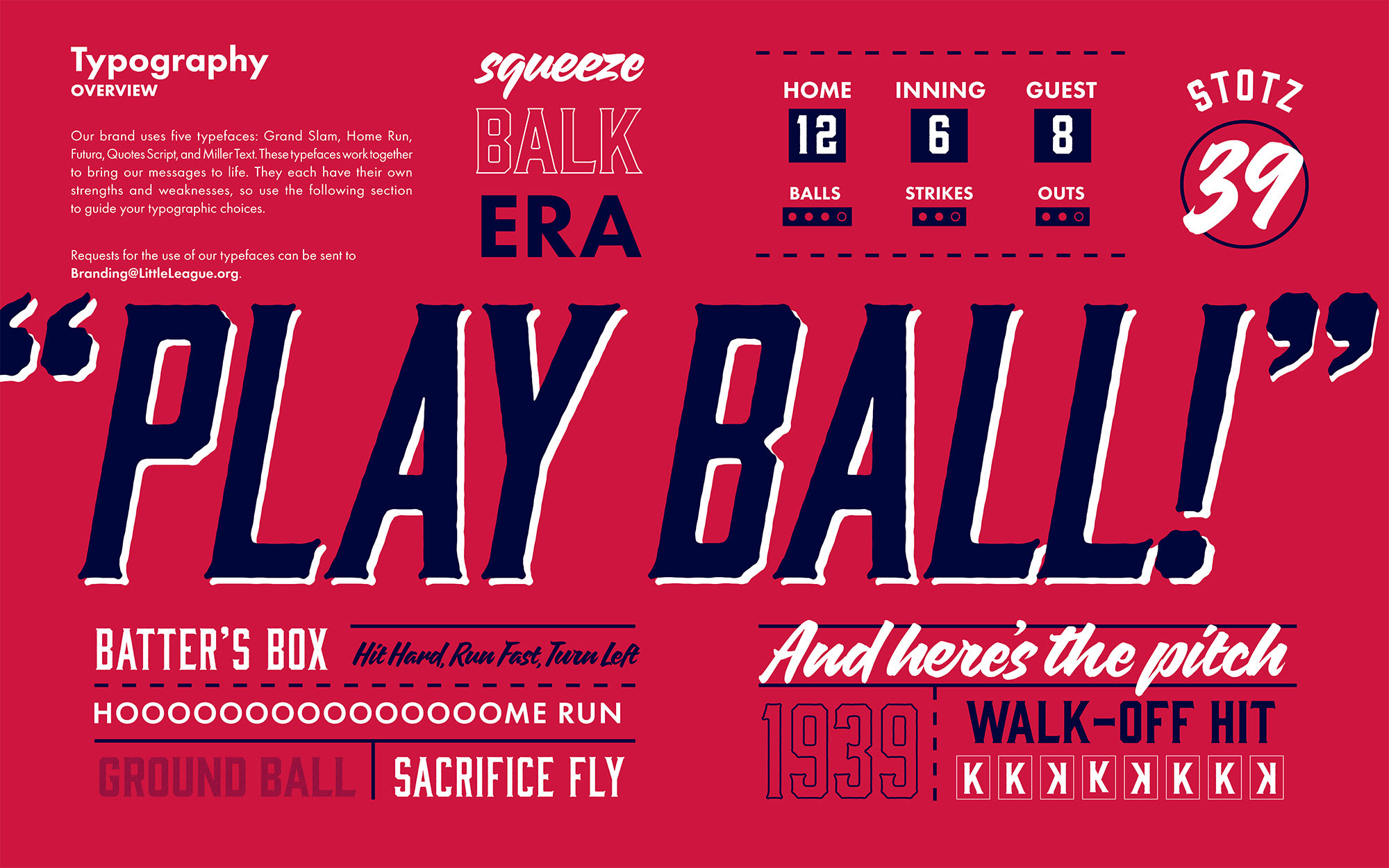 Design, Colors, and Fonts - Little League