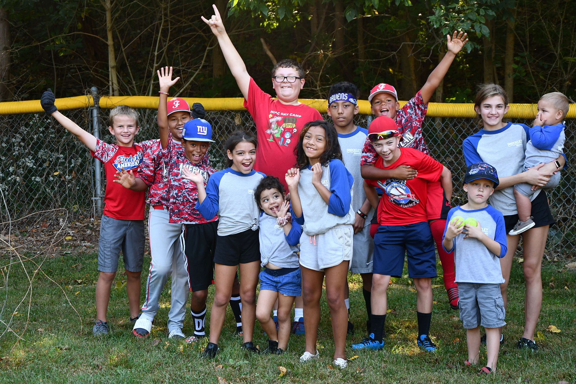 Players at Frederick American LL Celebrate