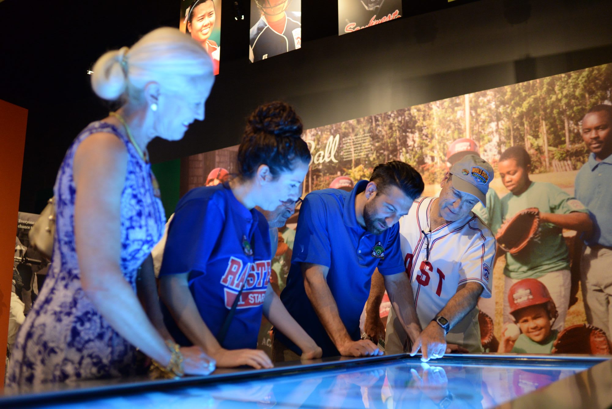 Visitors at the Museum Touch Table