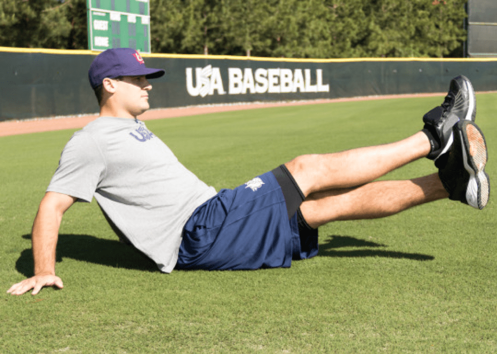 person doing leg exercises