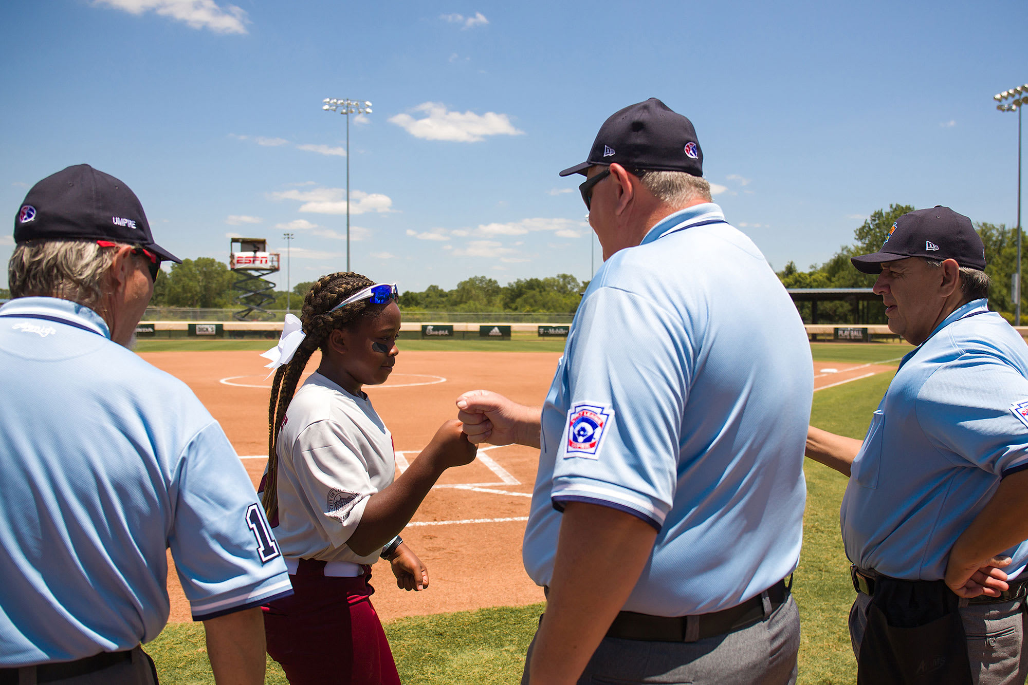 umpire and player