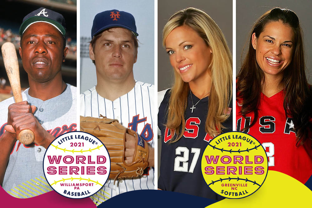 Hank Aaron, Tom Seaver, Jennie Finch, Jessica Mendoza