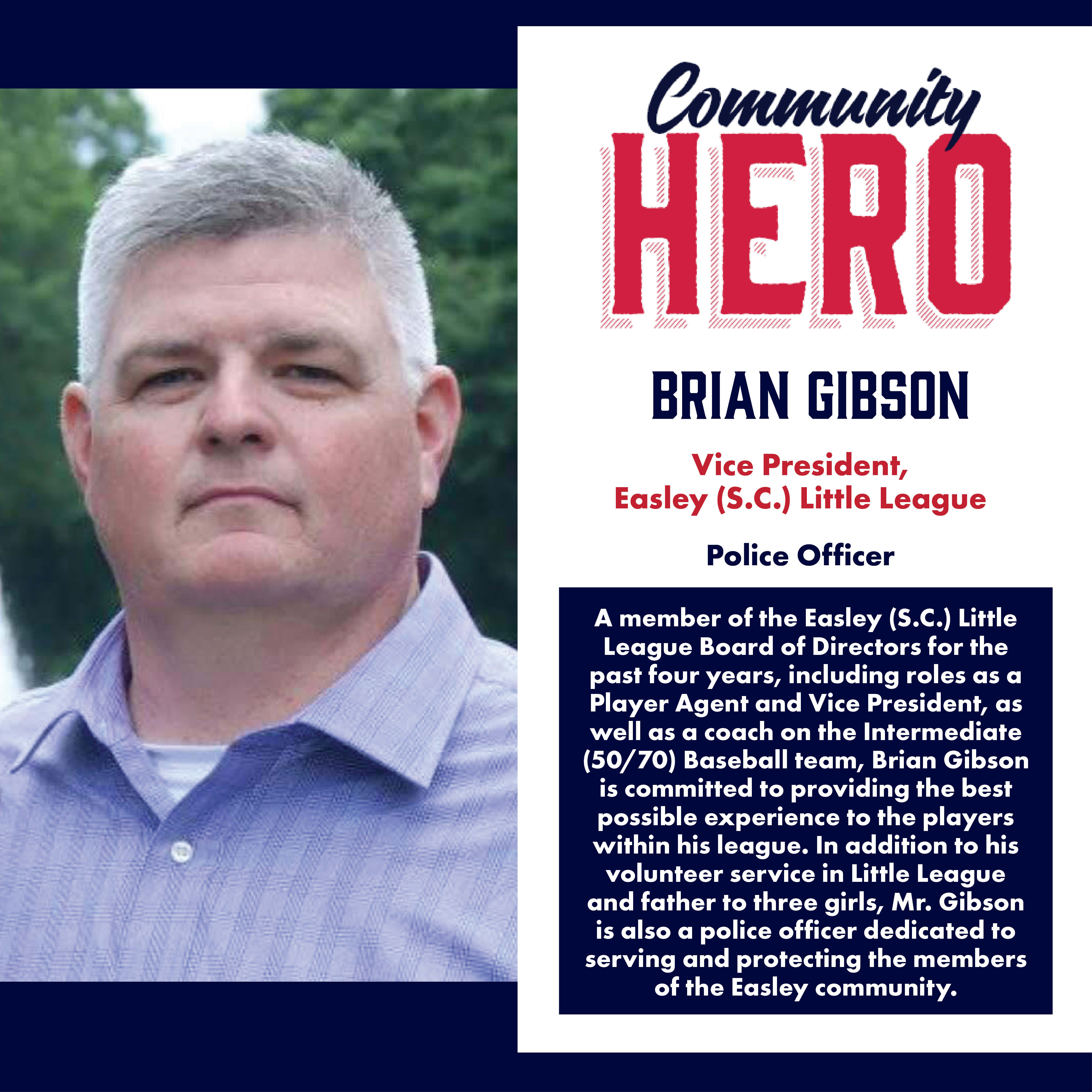 Brian Gibson Community Hero