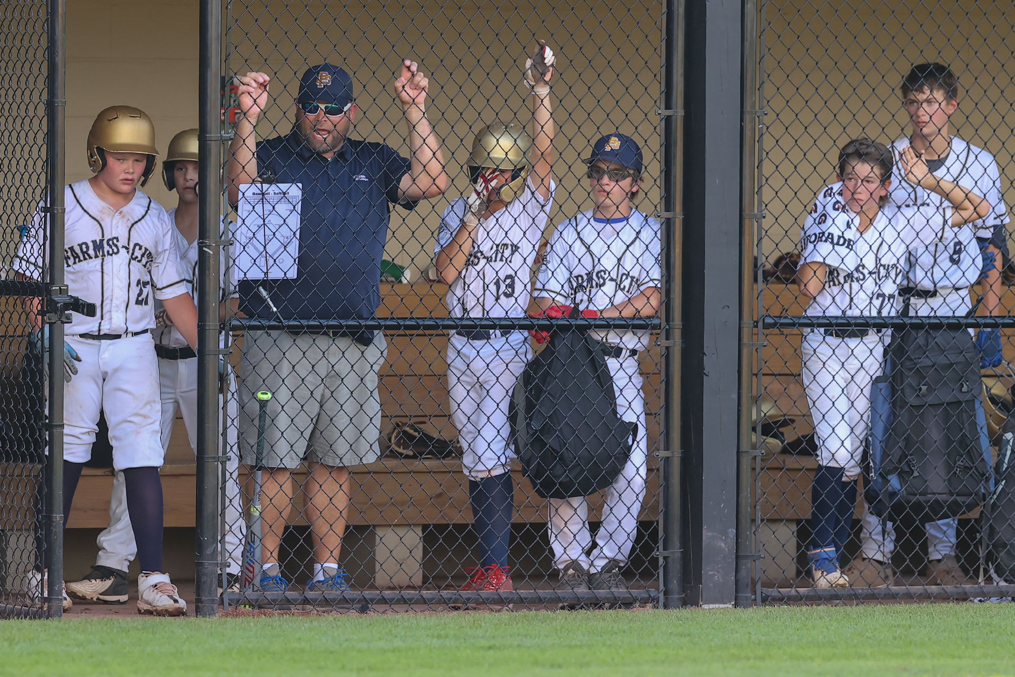 Coach in Dugout