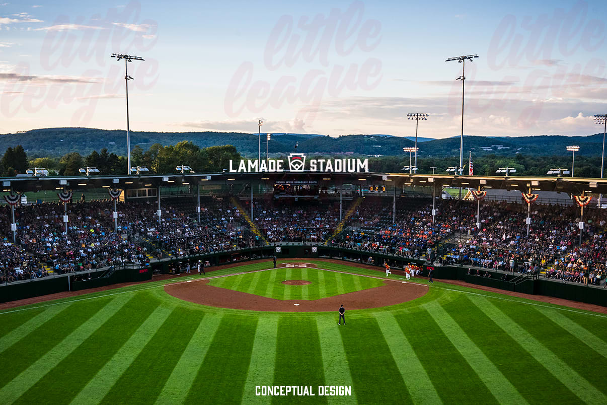 2026 Lamade Stadium Sign Conceptual Design