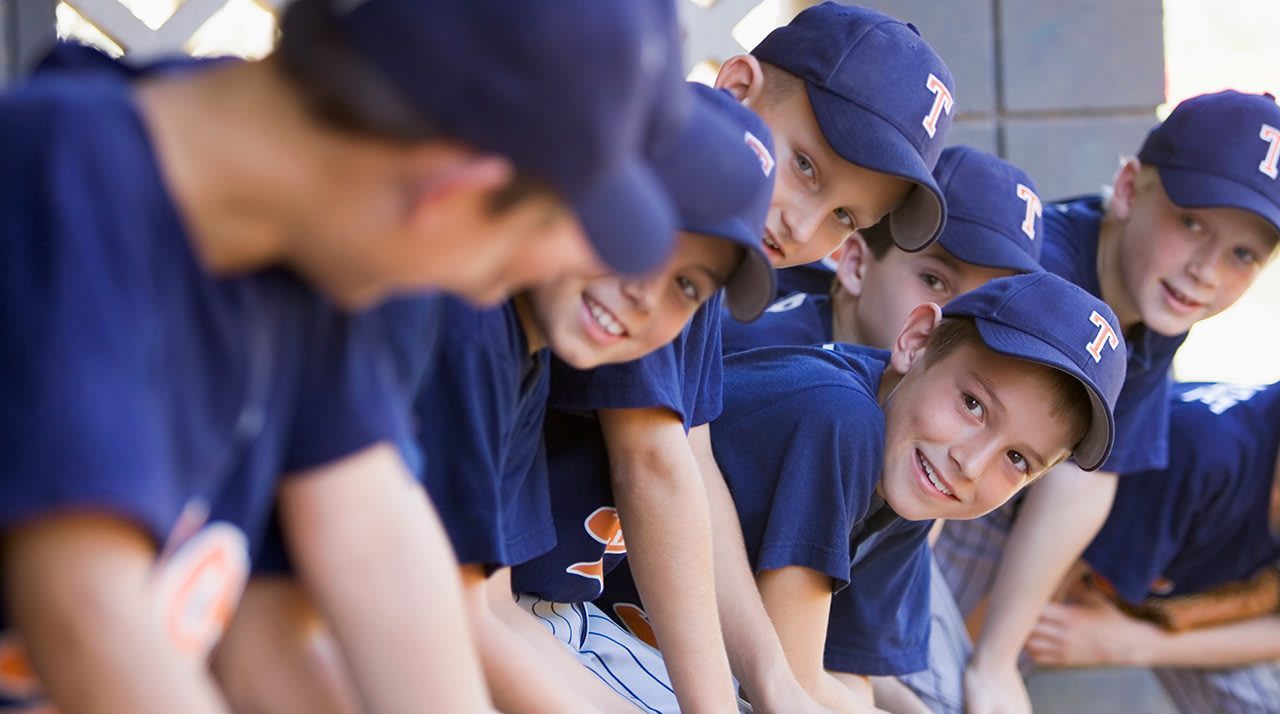 players in dugout