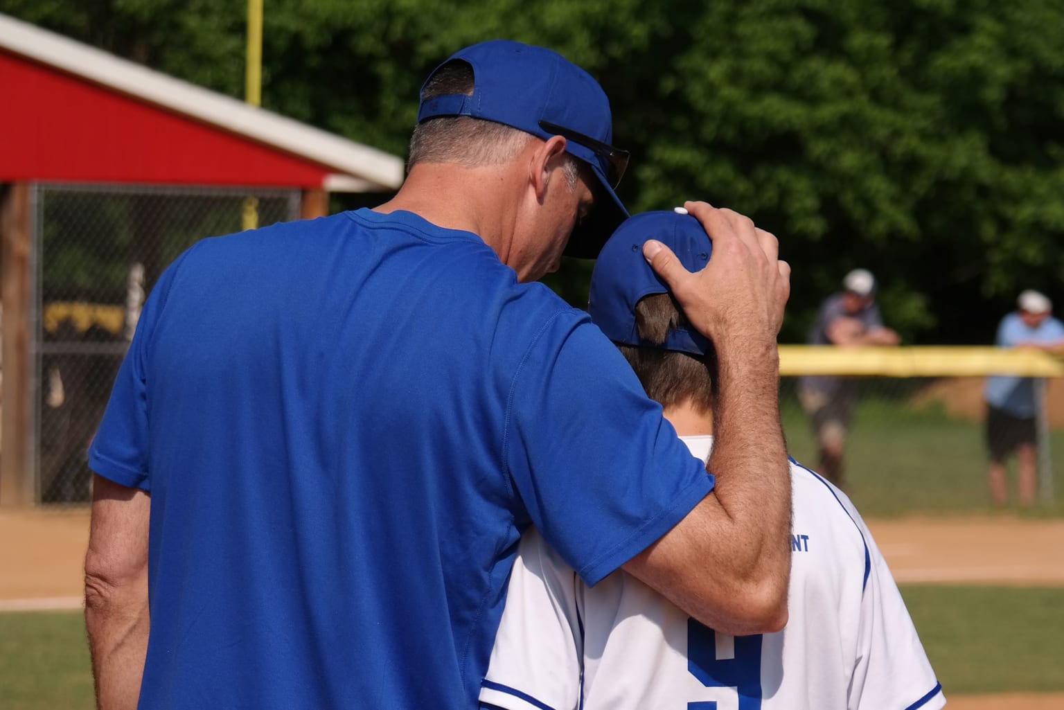 coach talking player