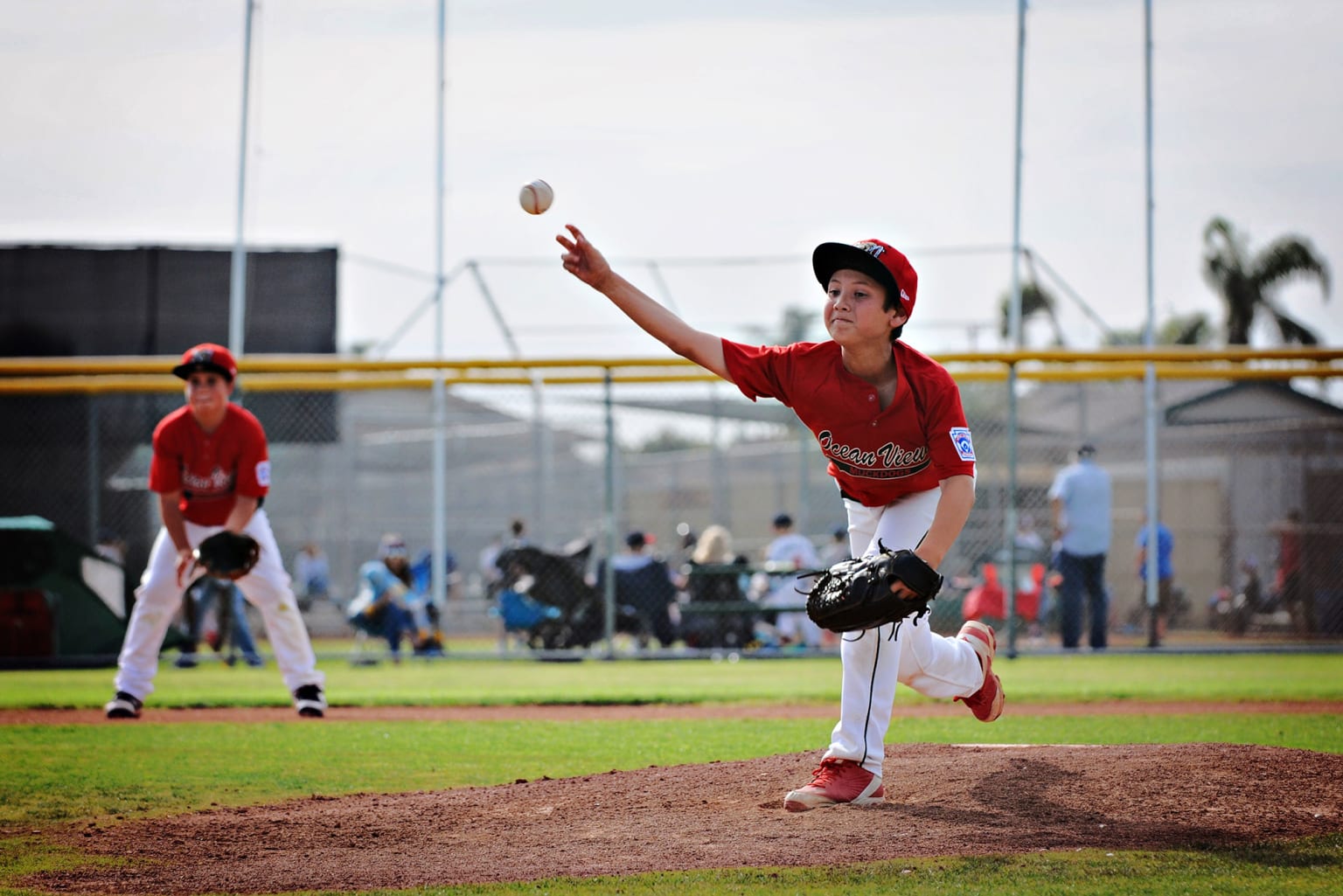 pitcher on the mound