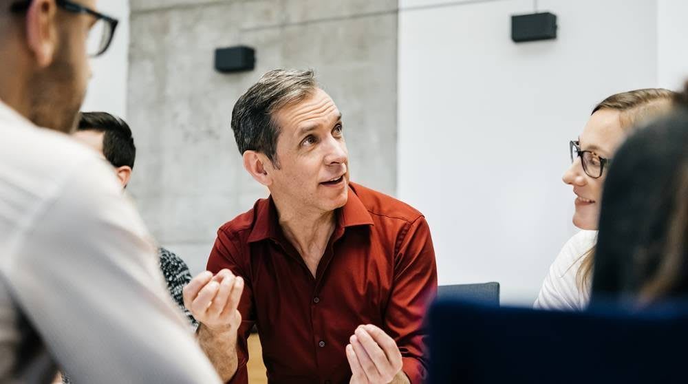 Role DA Man Talking Meeting LLU