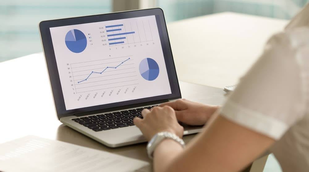 person doing accounting