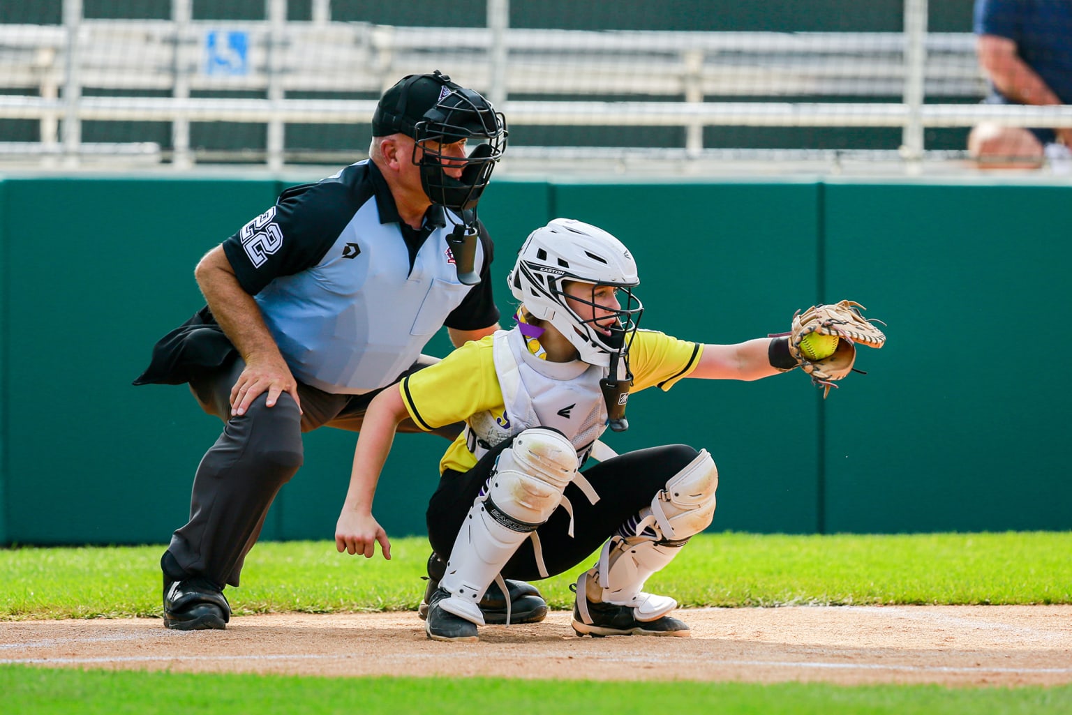 umpire behind catcher