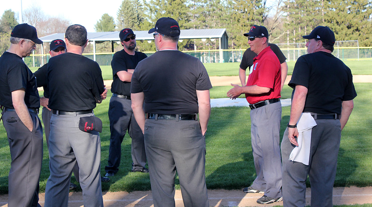 umpires in a group