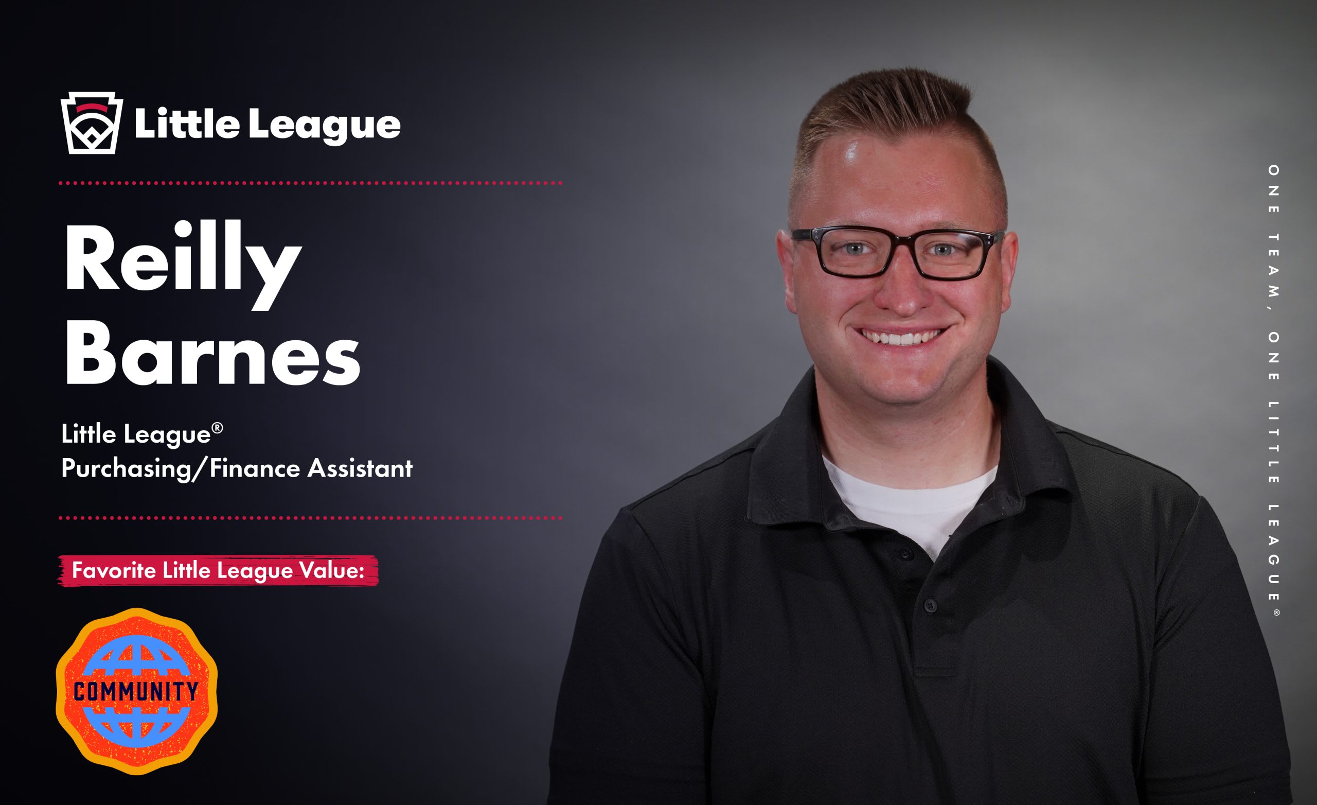 Reilly Barnes Kembali ke Little League® sebagai Asisten Pembelian/Keuangan