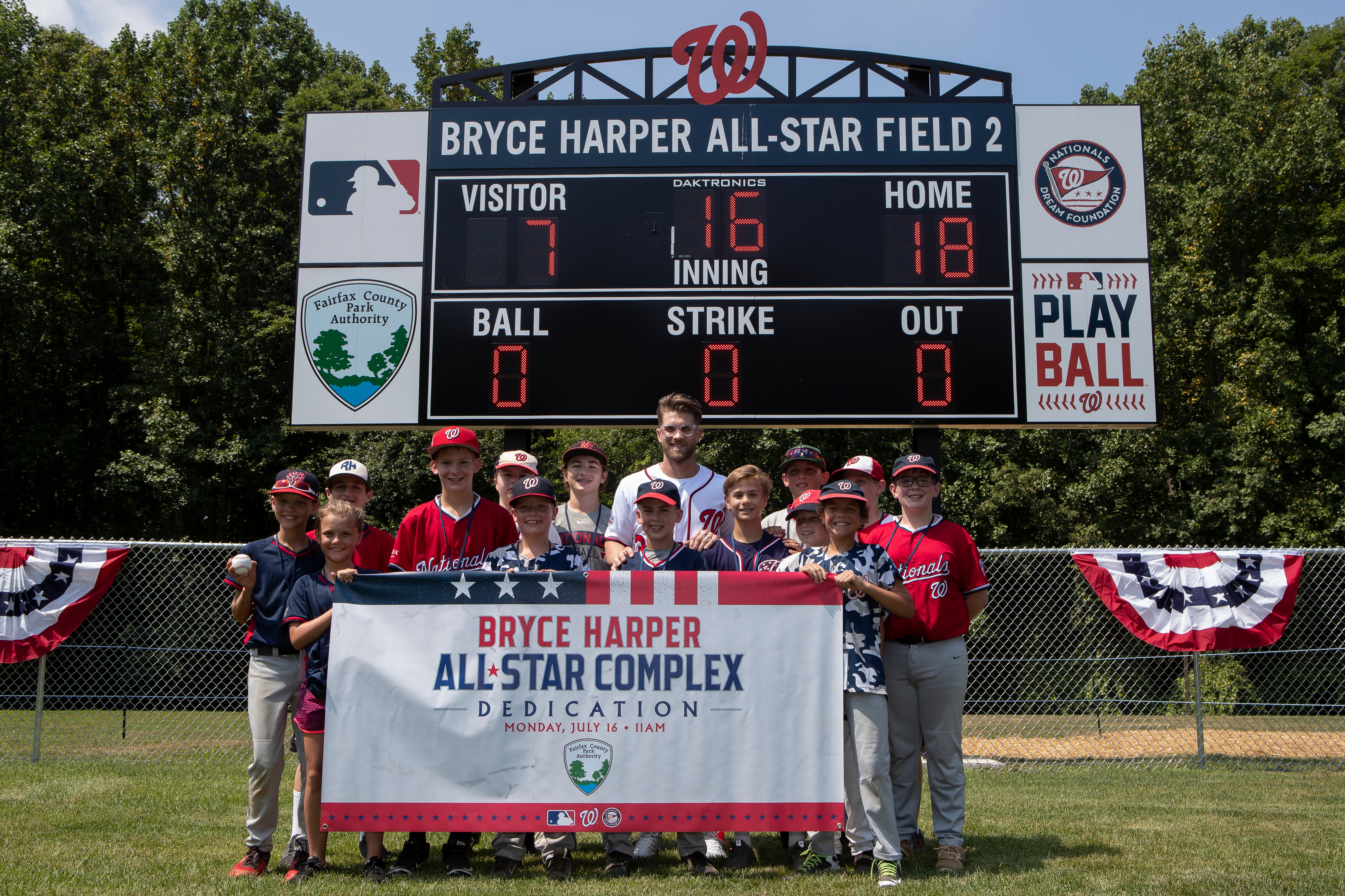 Youth National League Majestic Scarlet 2018 MLB All-Star Game