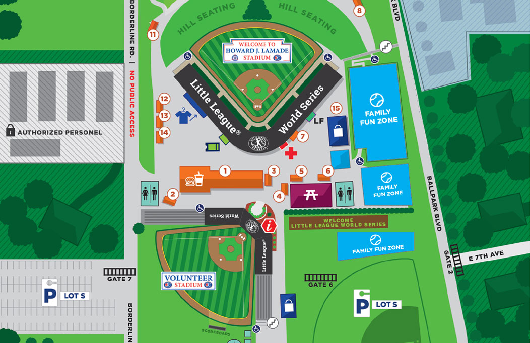 Complex Map and Gate Info - Little League