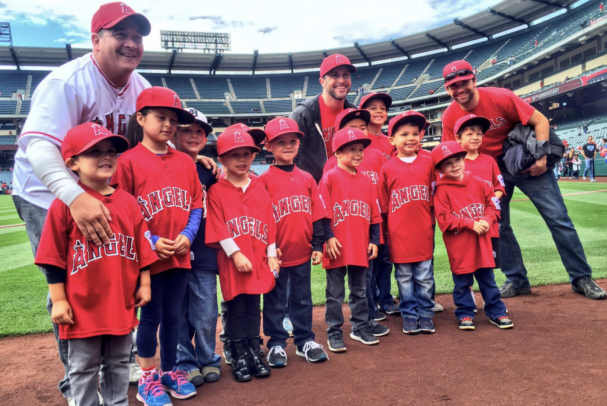 Little Leaguers enjoy a day with the Angels