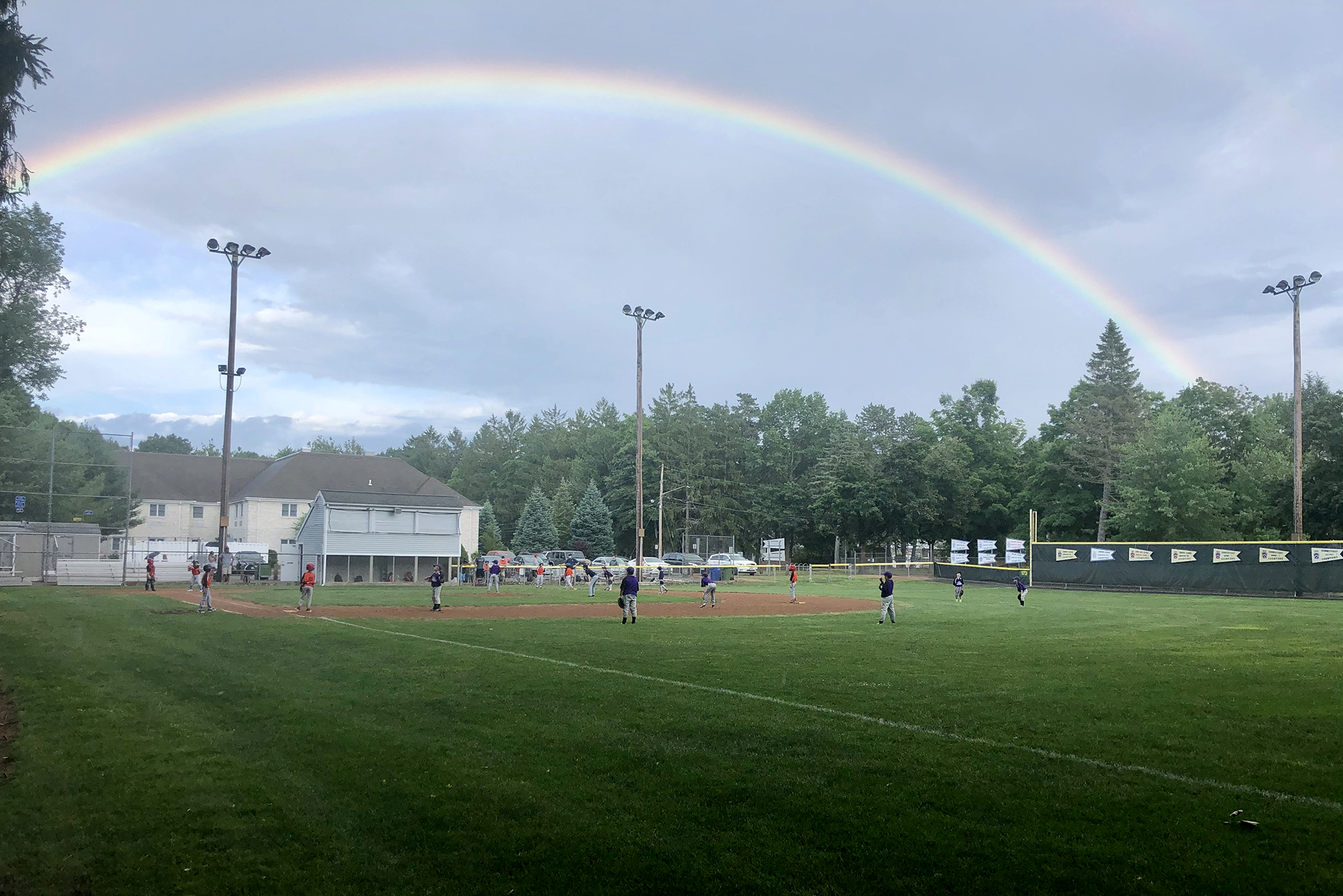 rainbow at a local field