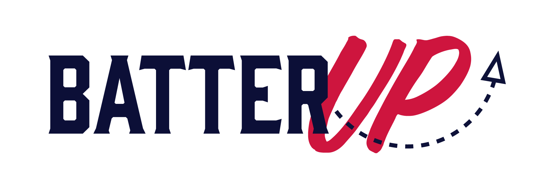 Batter Up White Logo 2024