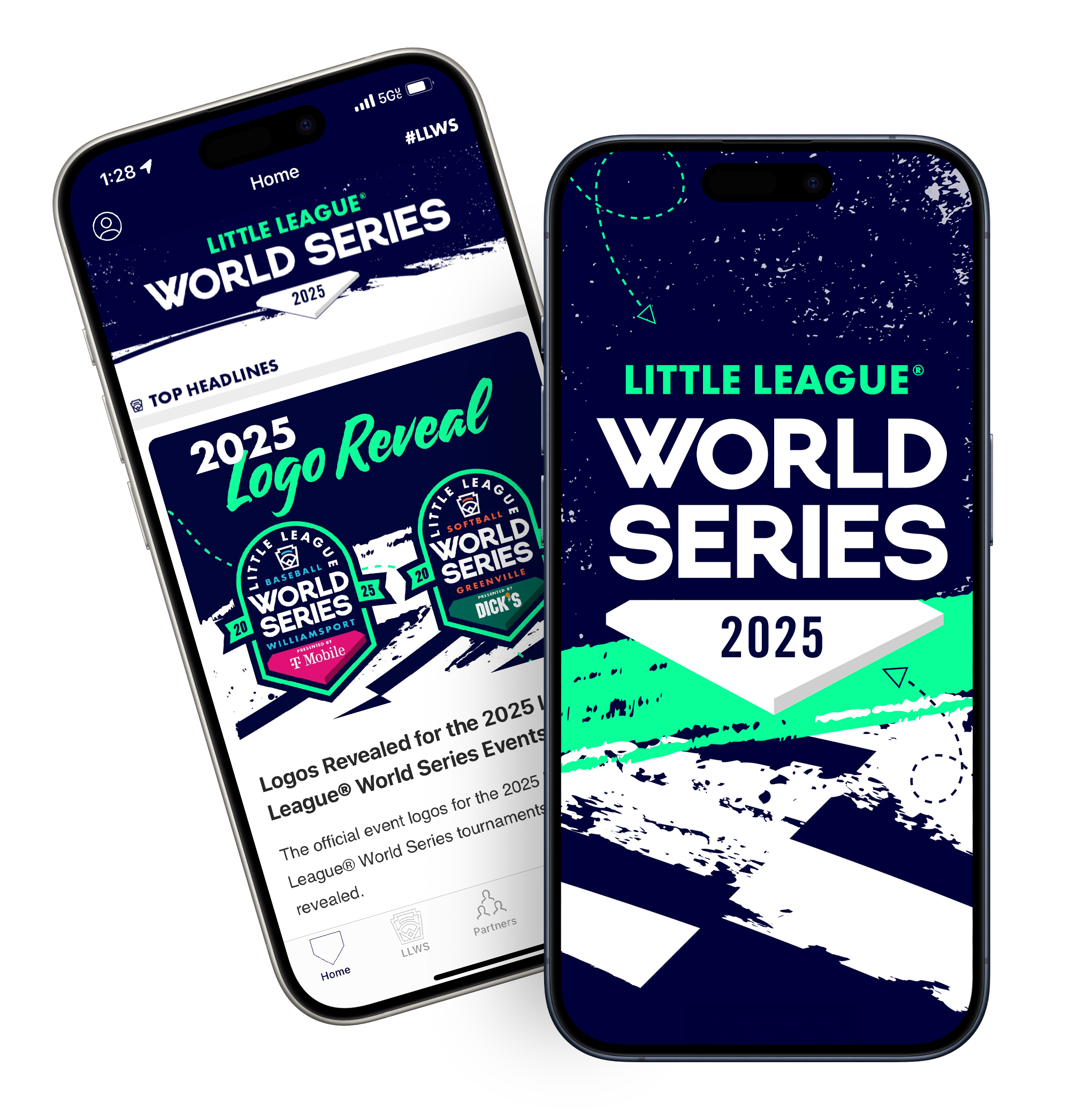 2025 LLWS App Two Phones
