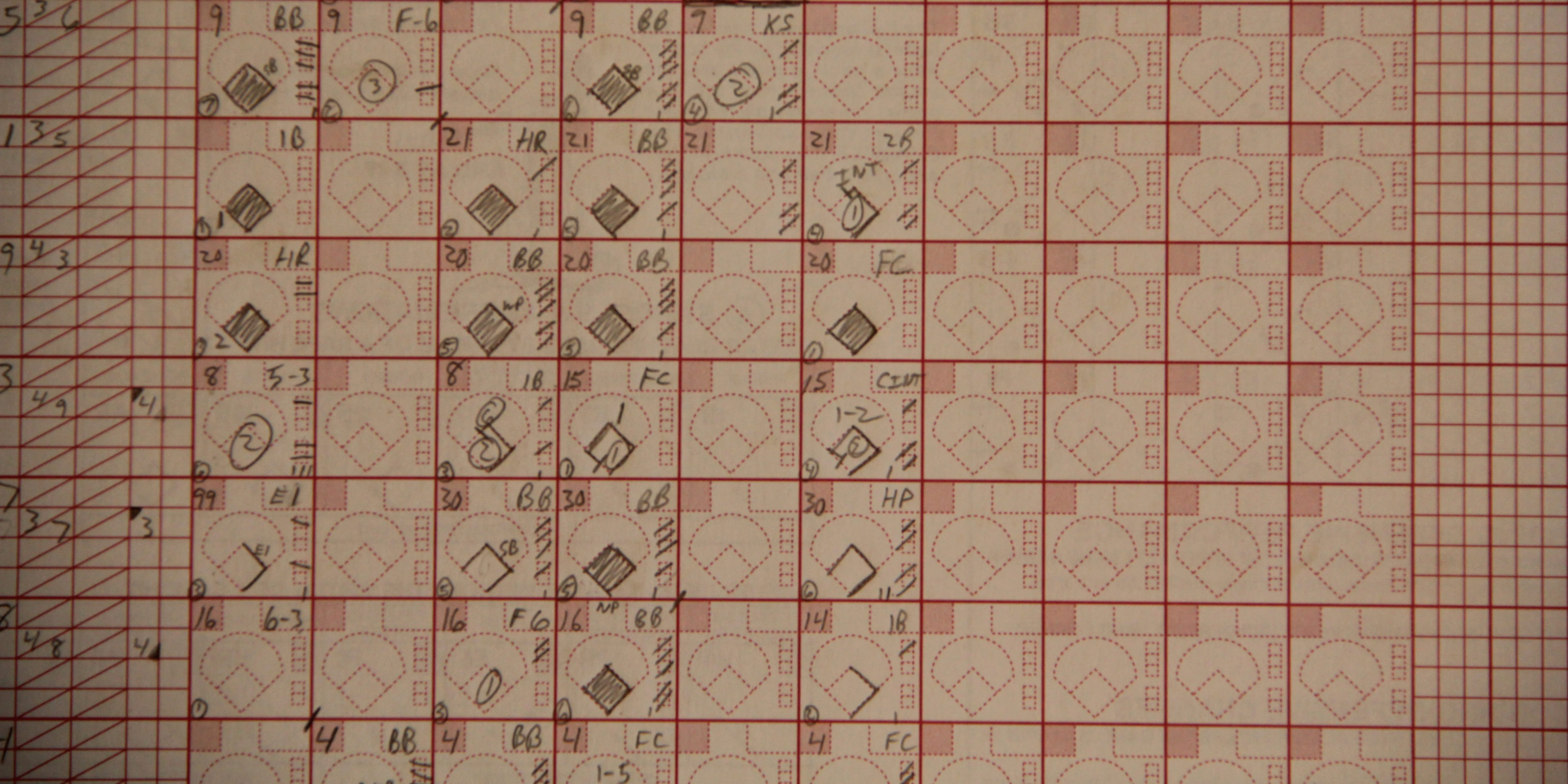 baseball scorecard screenshot